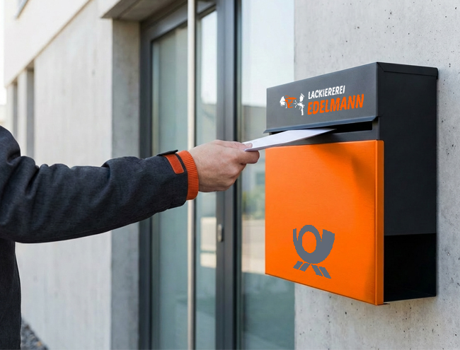 Trocknungsprozess eines frisch lackierten Autos